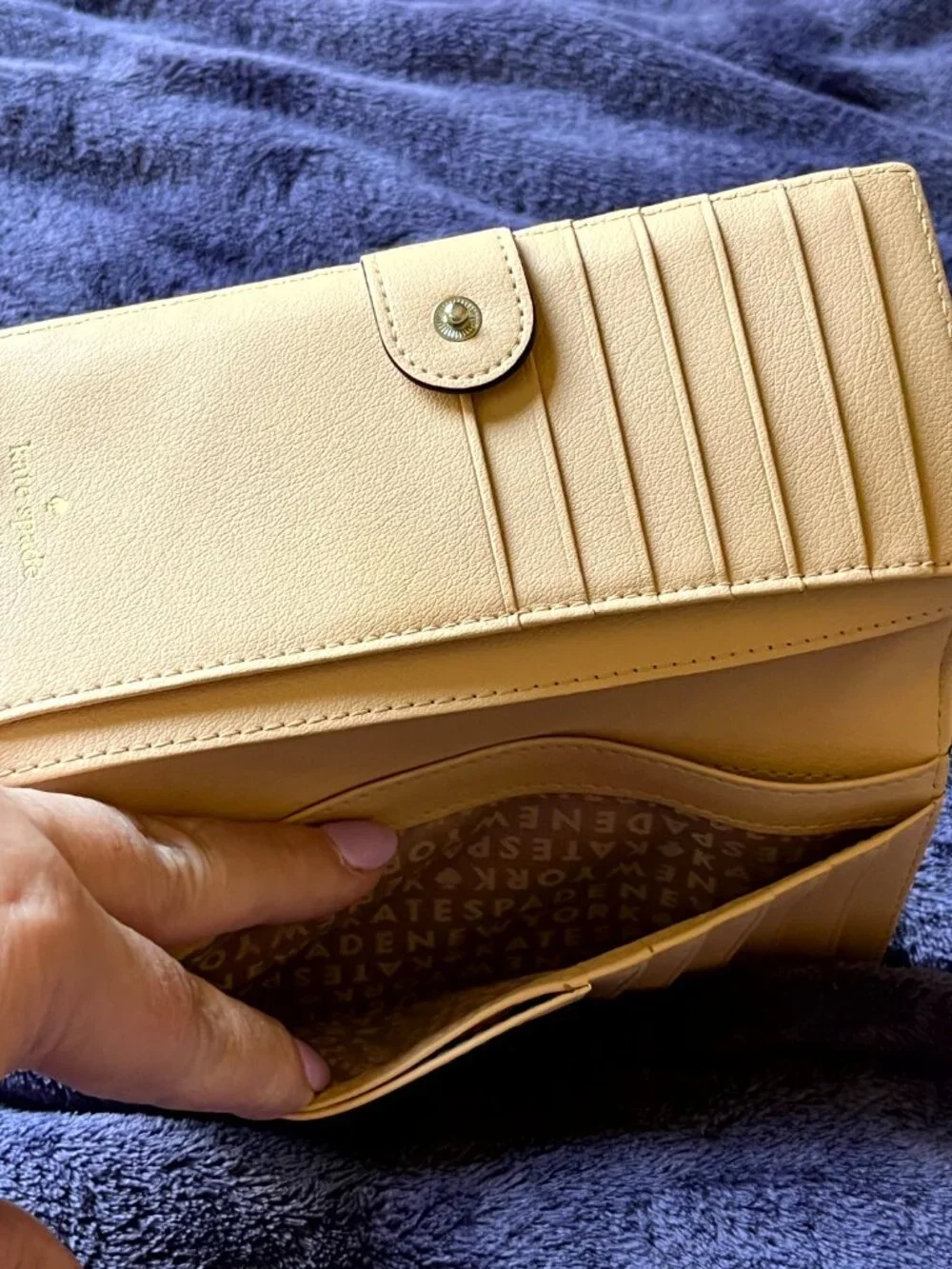 kate spade Large Slim Color Block Bifold Wallet
